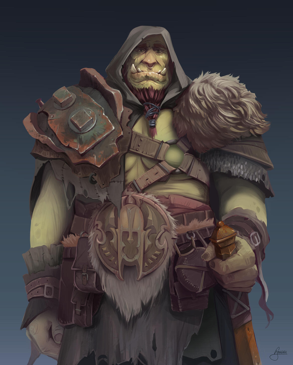 Factol Lhar, personal redesign of the D&D character